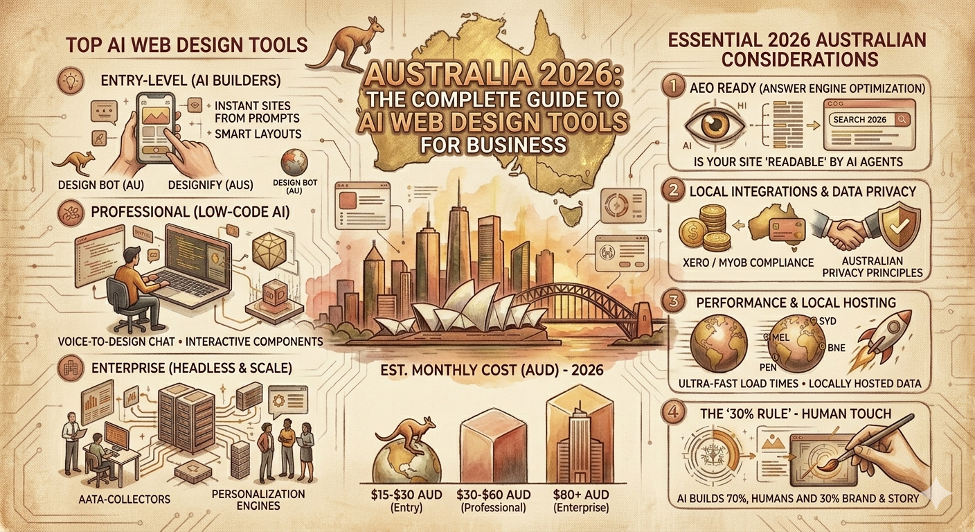 AI Web Design Tools in Australia 2026 Complete Guide for Businesses