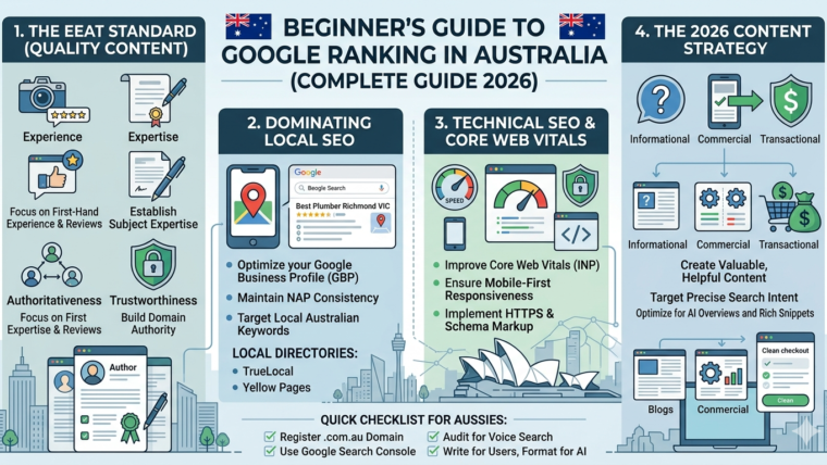 Beginner’s Guide to Google Ranking in Australia (Complete Guide 2026)