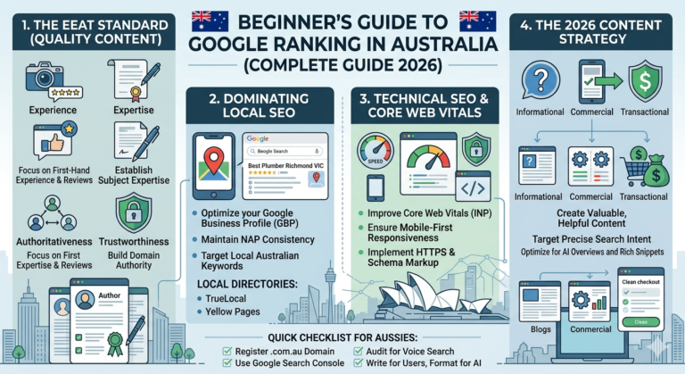 Beginner’s Guide to Google Ranking in Australia (Complete Guide 2026)
