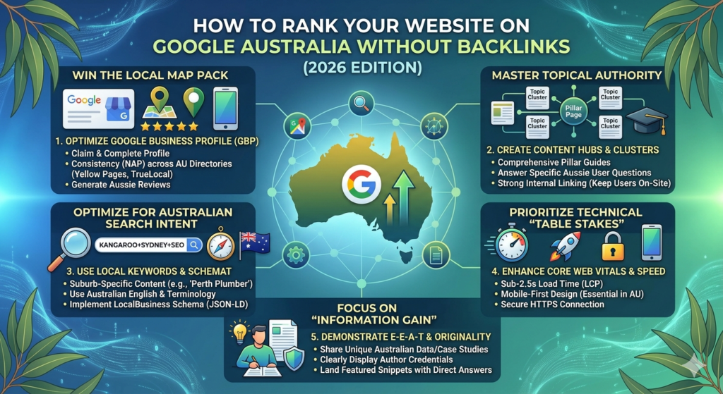 How to Rank Your Website on Google in Australia Without Backlinks